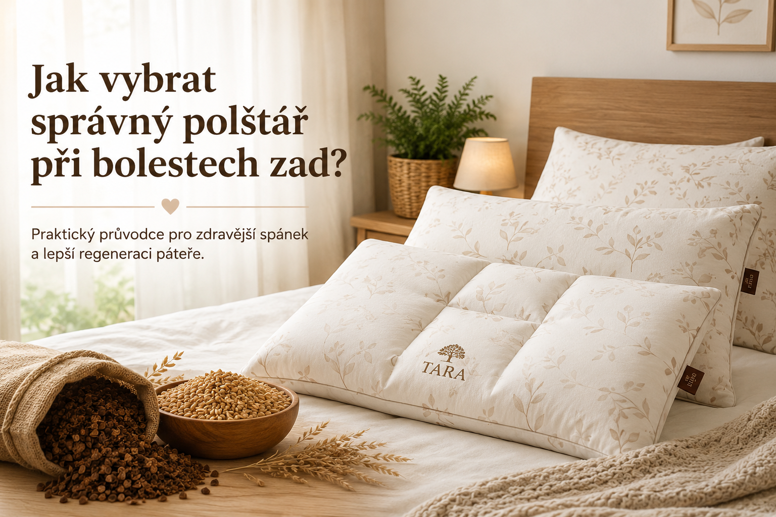 Jak vybrat správný polštář při bolestech zad?